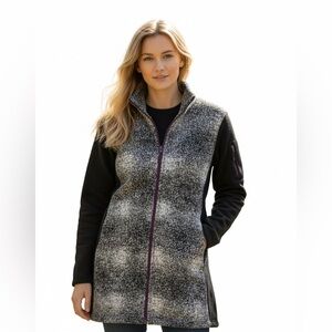 Title Nine wool blend Black and Gray Jacket, XL